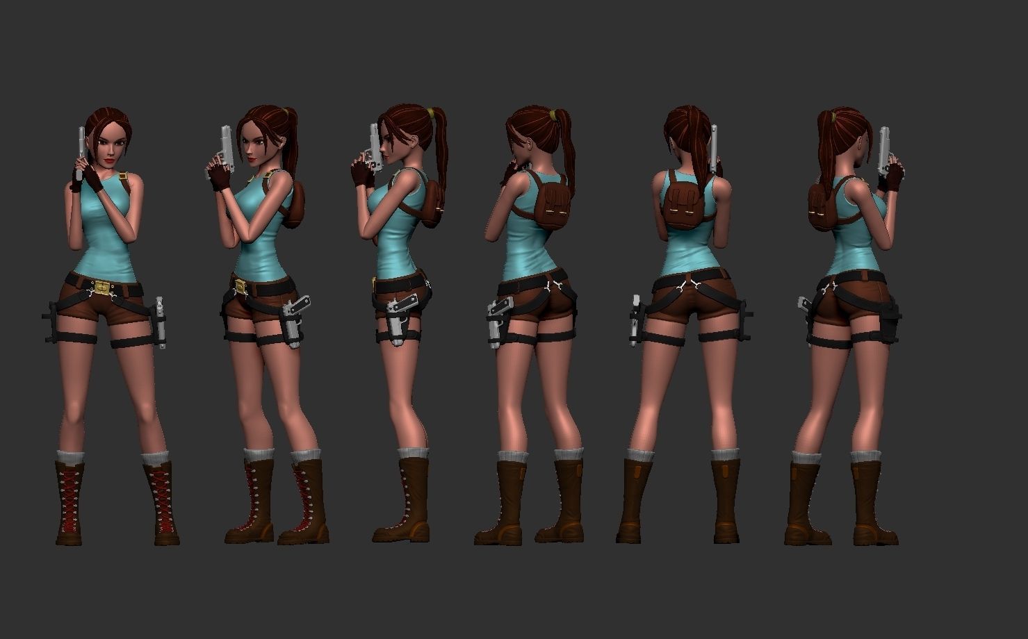 Lara Croft Tomb Raider 3D print ready 3D print model_3