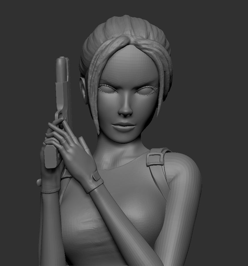 Lara Croft Tomb Raider 3D print ready 3D print model_4