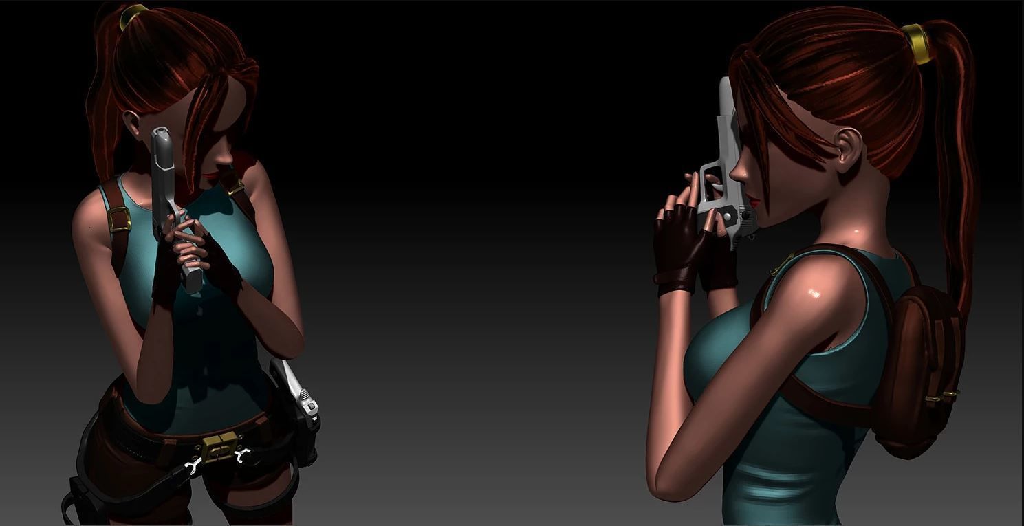 Lara Croft Tomb Raider 3D print ready 3D print model_6