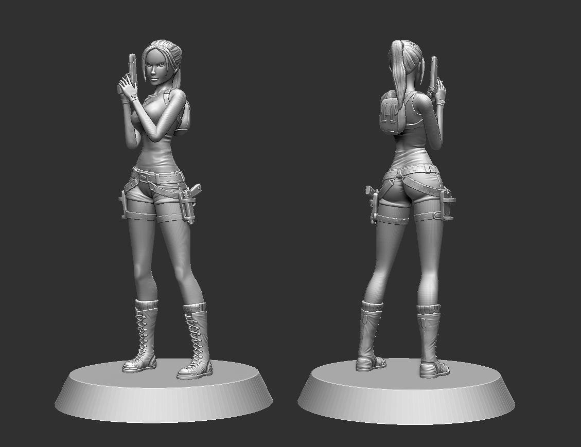 Lara Croft Tomb Raider 3D print ready 3D print model_10
