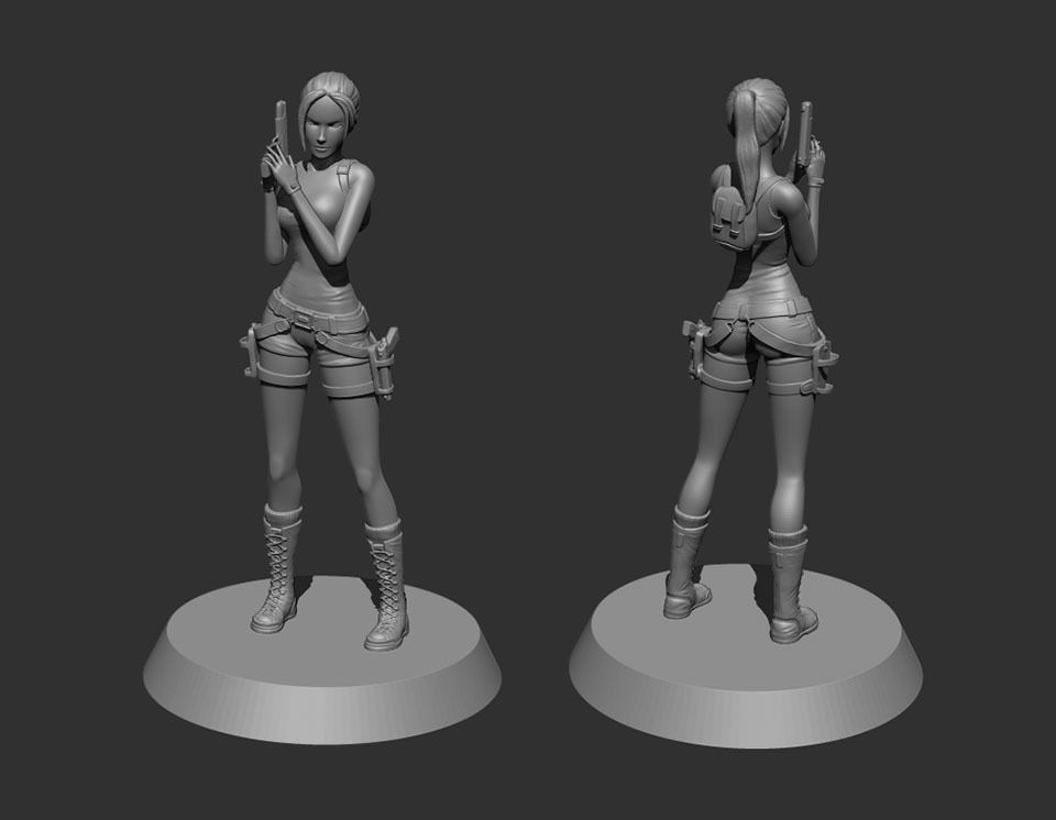 Lara Croft Tomb Raider 3D print ready 3D print model_5