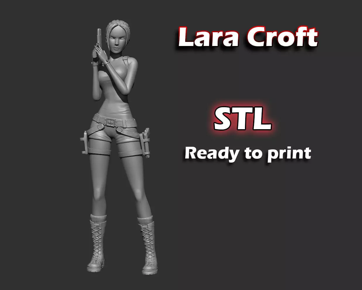 Lara Croft Tomb Raider 3D print ready 3D print model_0