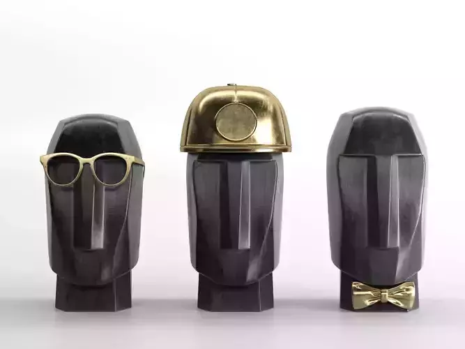 Marble Head Trips Sculptures 3D model