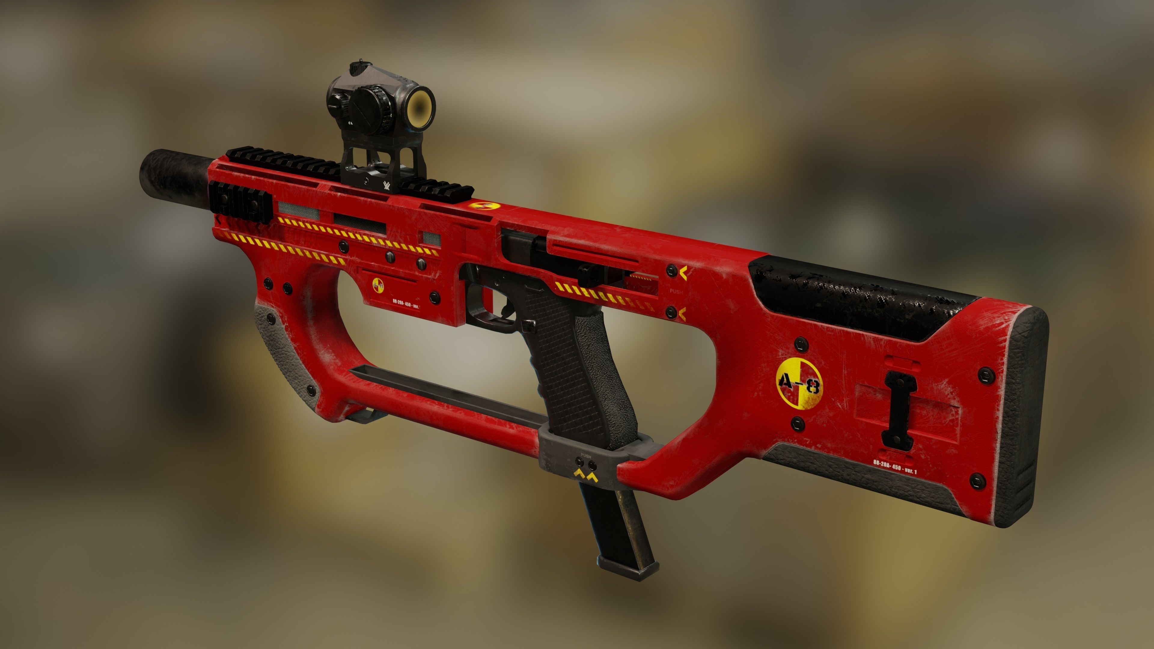 PDW kit A8 - firefighter - 3D printable Low-poly 3D model_1