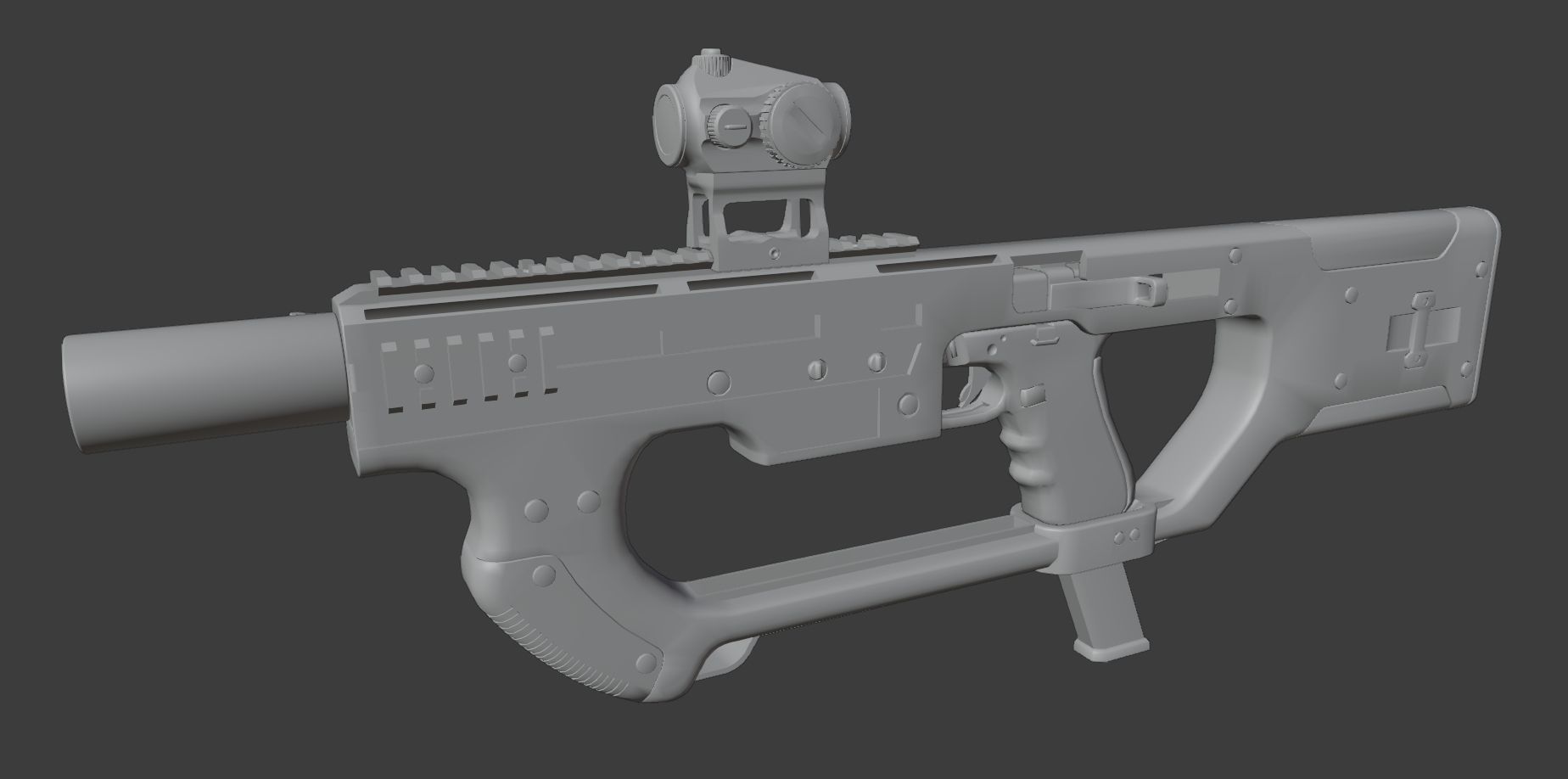 PDW kit A8 - firefighter - 3D printable Low-poly 3D model_7