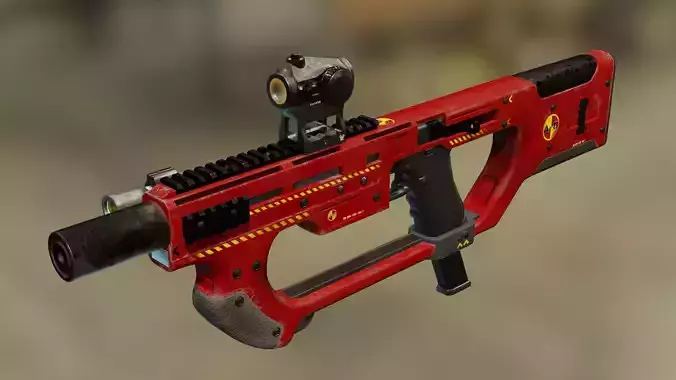  PDW kit A8 - firefighter - 3D printable Low-poly 3D model