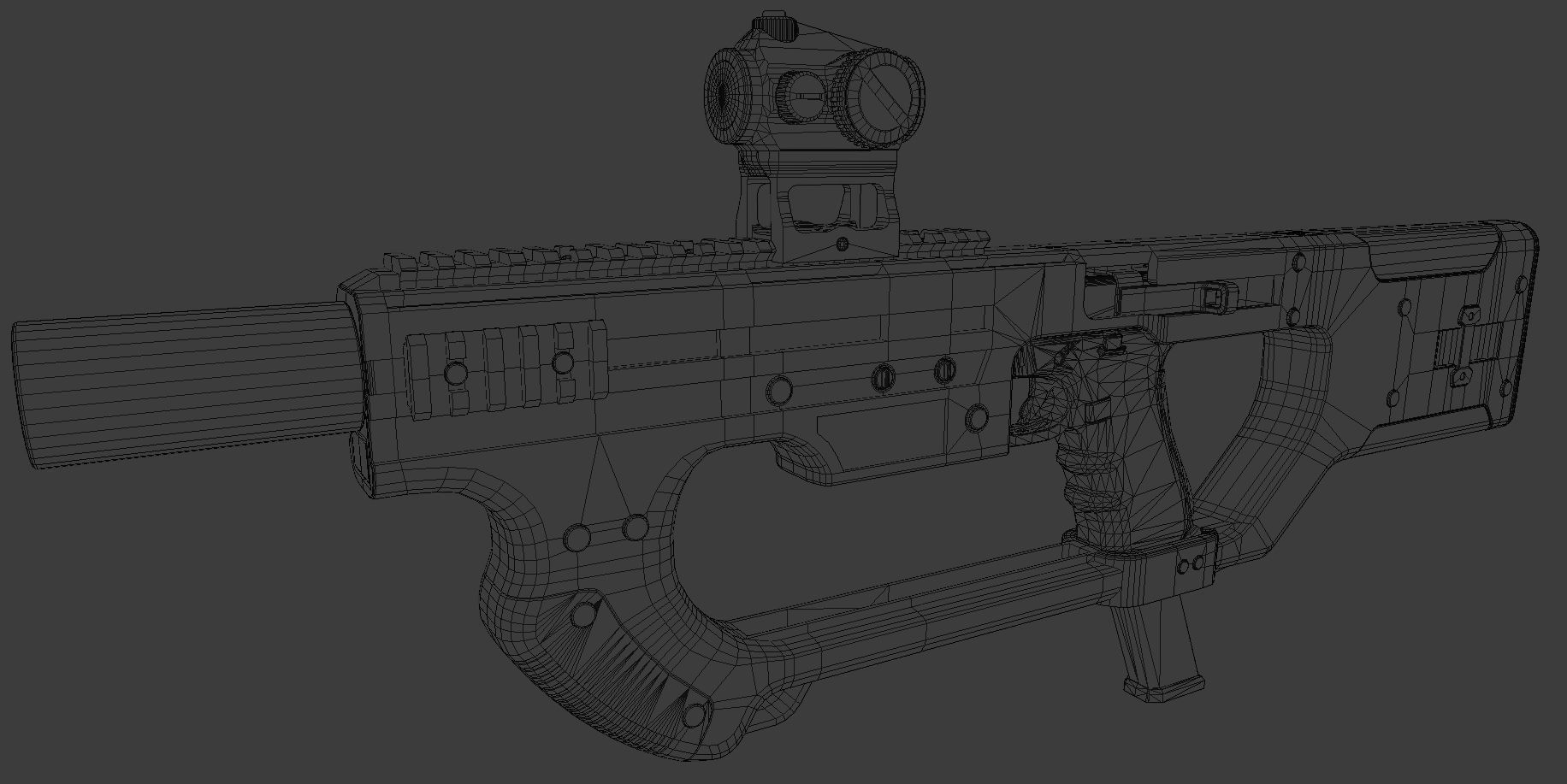 PDW kit A8 - firefighter - 3D printable Low-poly 3D model_10