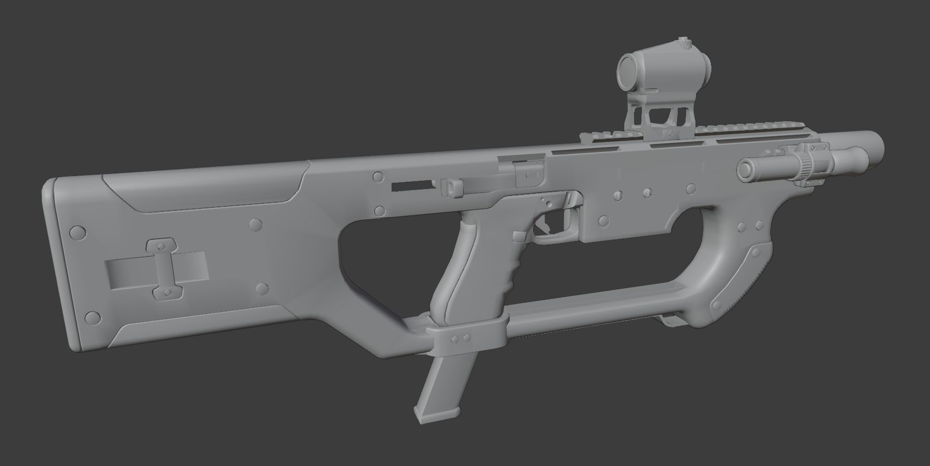 PDW kit A8 - firefighter - 3D printable Low-poly 3D model_8