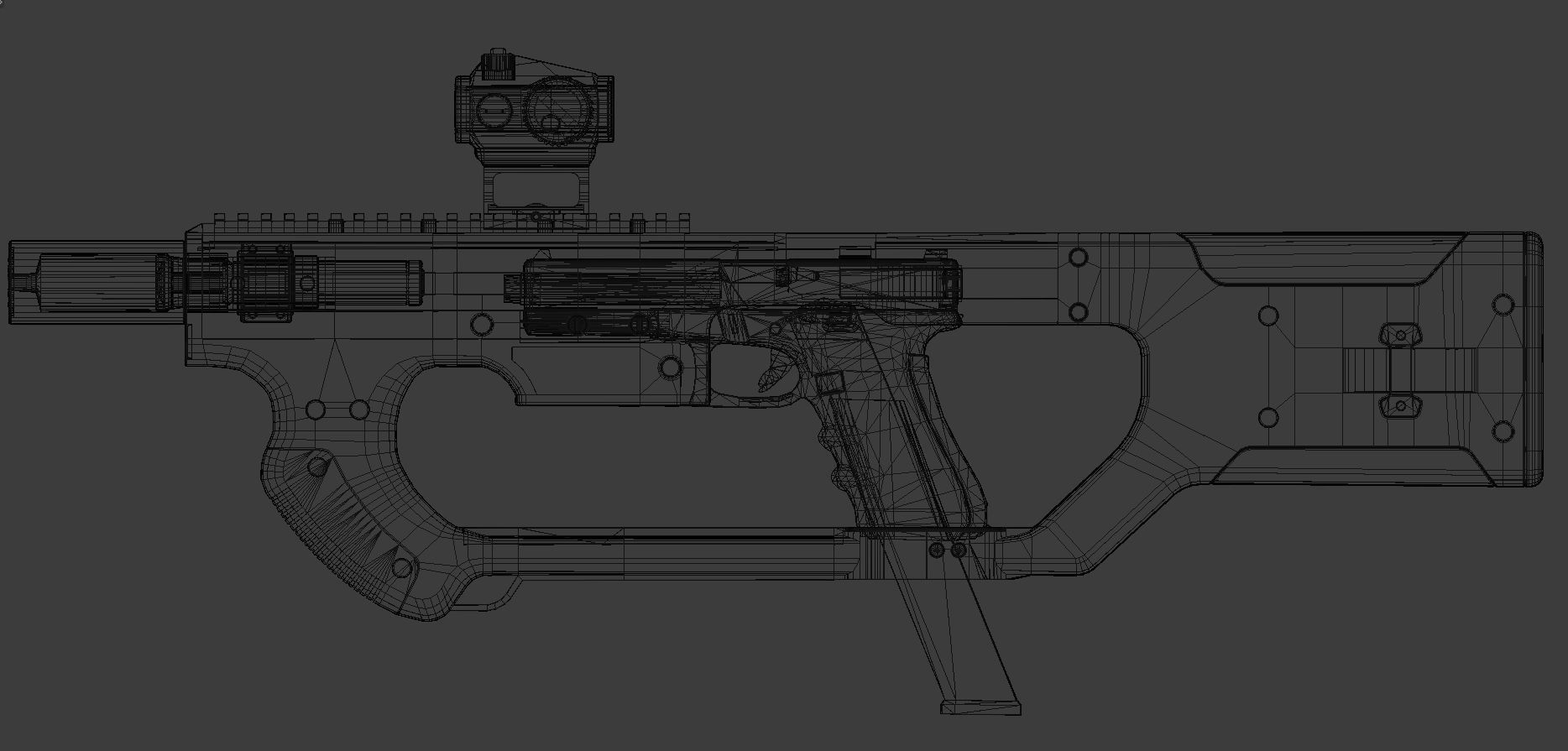 PDW kit A8 - firefighter - 3D printable Low-poly 3D model_11