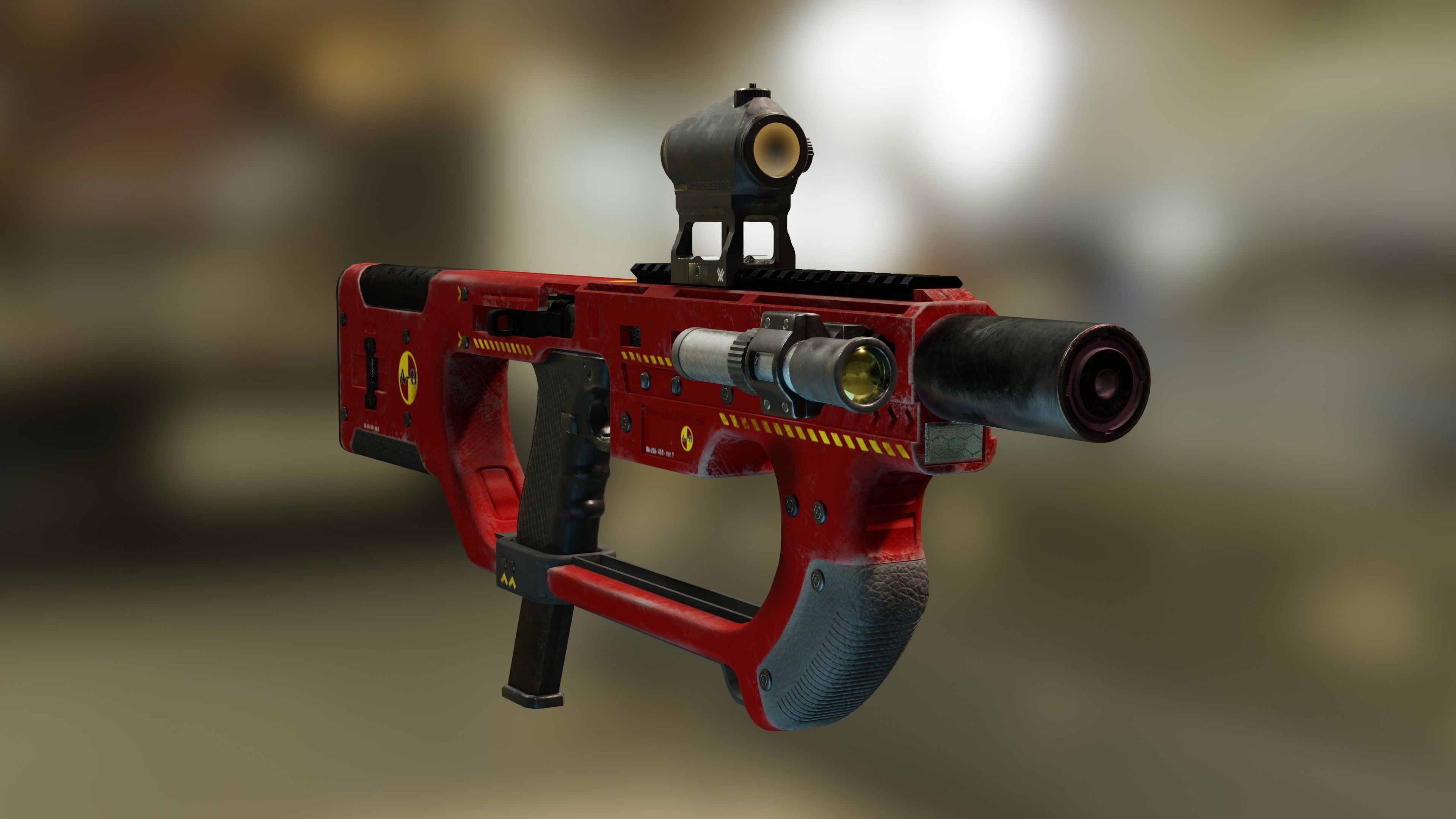 PDW kit A8 - firefighter - 3D printable Low-poly 3D model_5