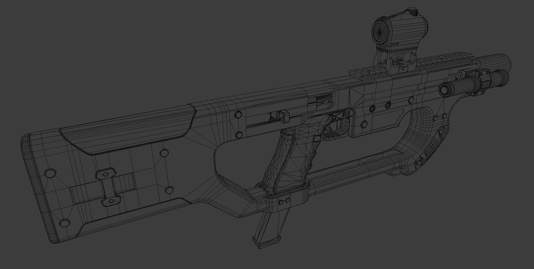 PDW kit A8 - firefighter - 3D printable Low-poly 3D model_9