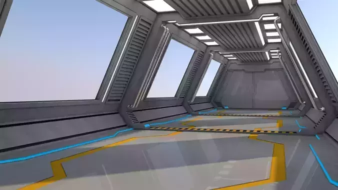 Sci Fi Interior 3D model