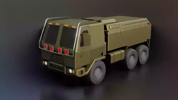  Military Truck - Low poly - PBR - Game ready