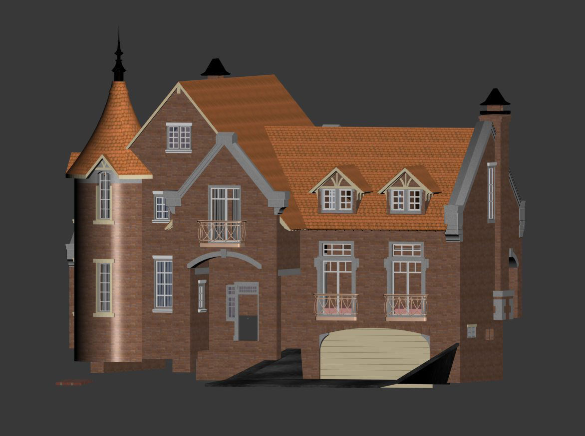 Private house 3D model_6
