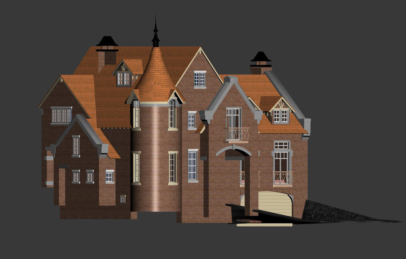 Private house 3D model_7