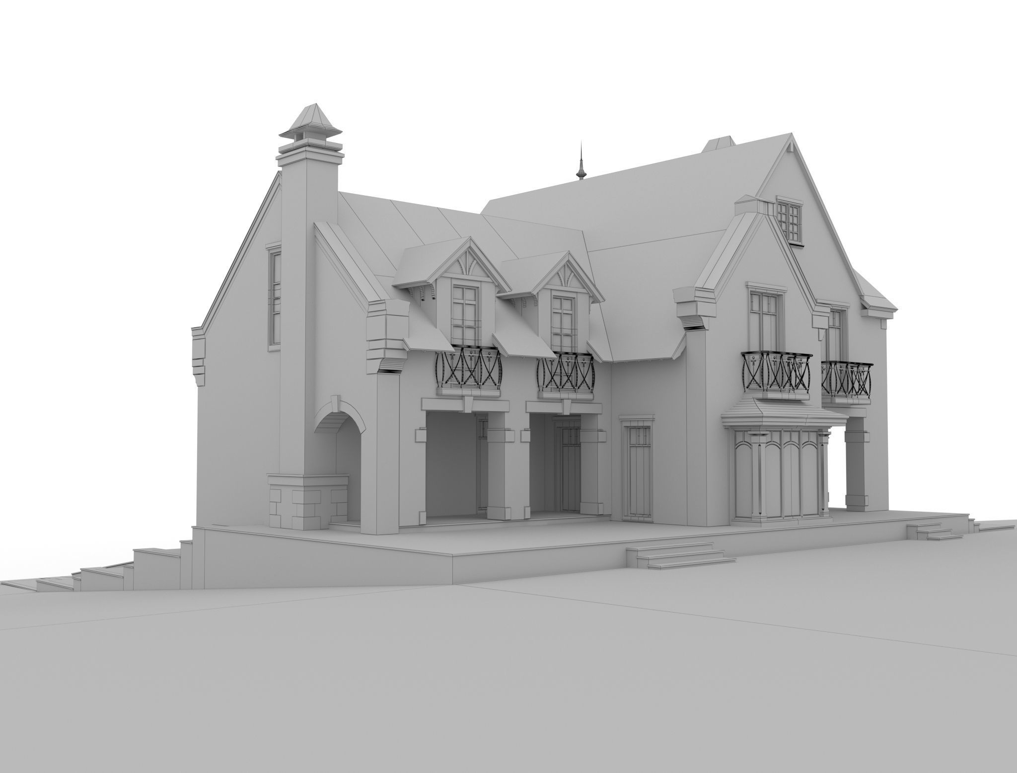 Private house 3D model_4