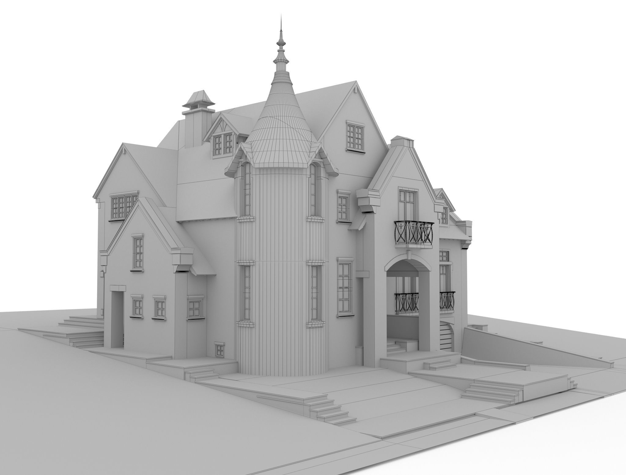 Private house 3D model_3