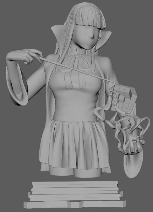 Fate GrandOrder Moon Cancer Class Chess Piece 3D print model_3