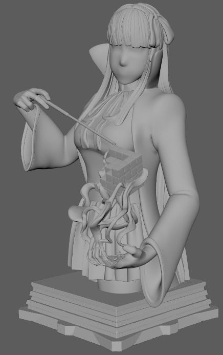Fate GrandOrder Moon Cancer Class Chess Piece 3D print model_4