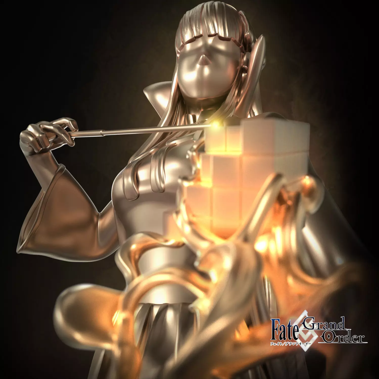 Fate GrandOrder Moon Cancer Class Chess Piece 3D print model_0