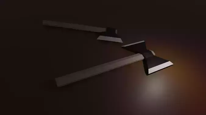 Low Poly Axes two