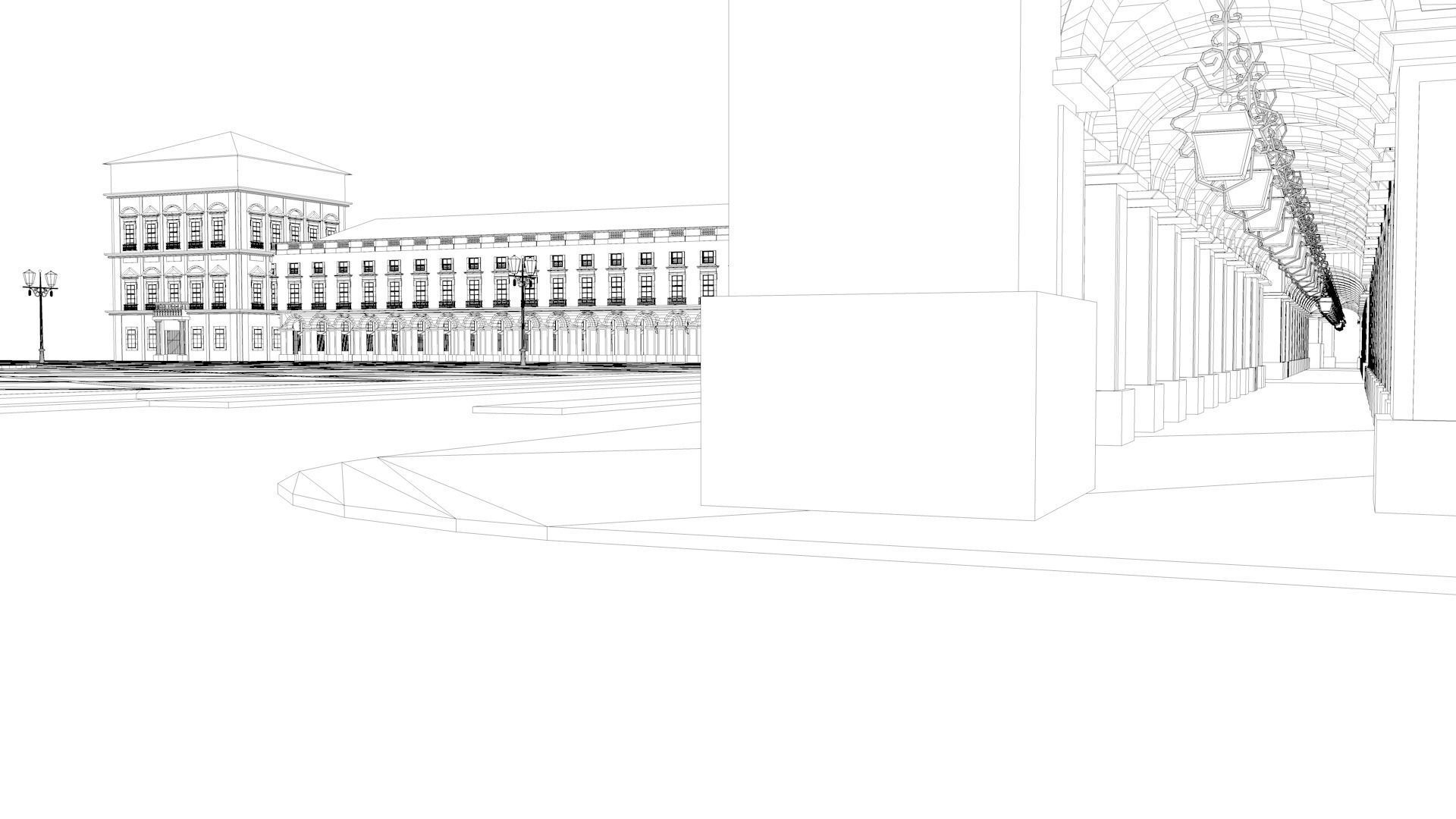 Terreiro do Paco - Lisbon Square - Praca do Comercio 3D model_22