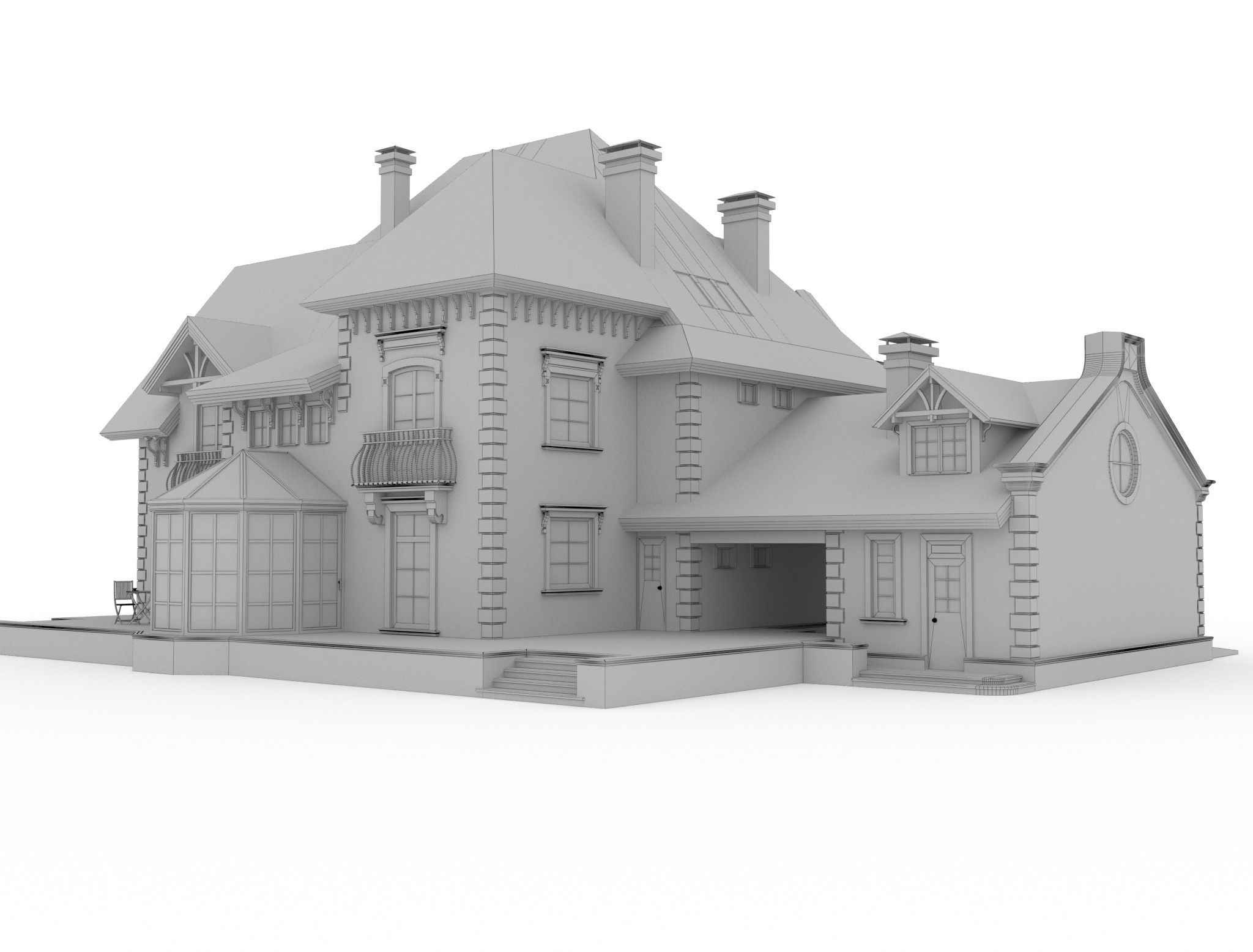 Private house 3D model_6