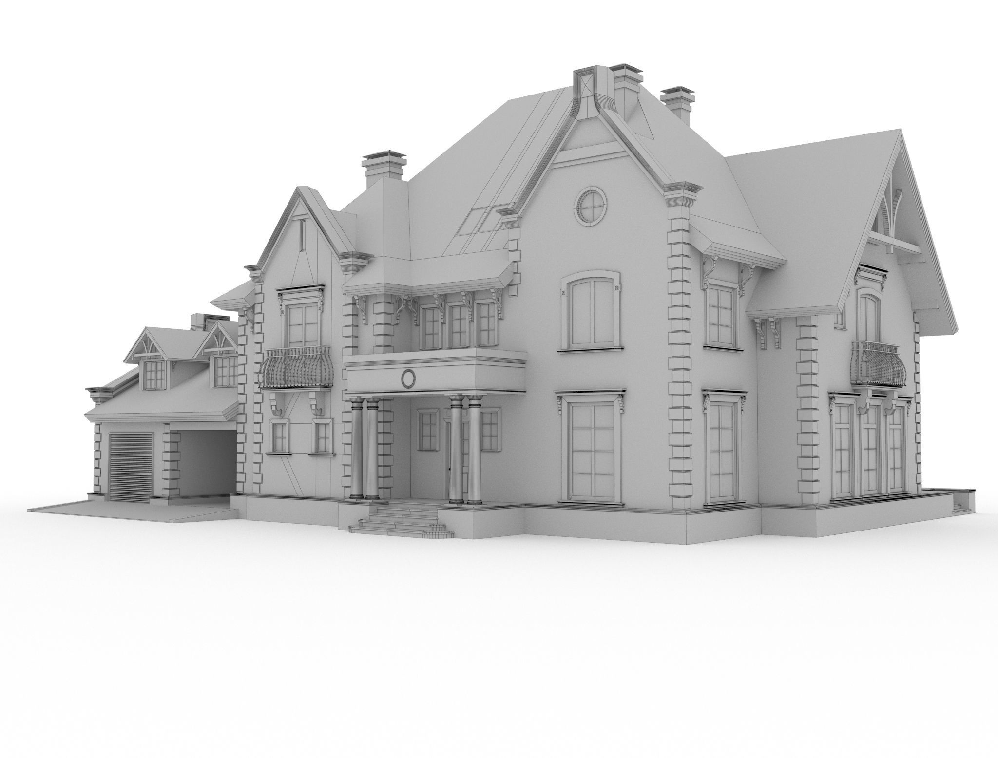 Private house 3D model_4