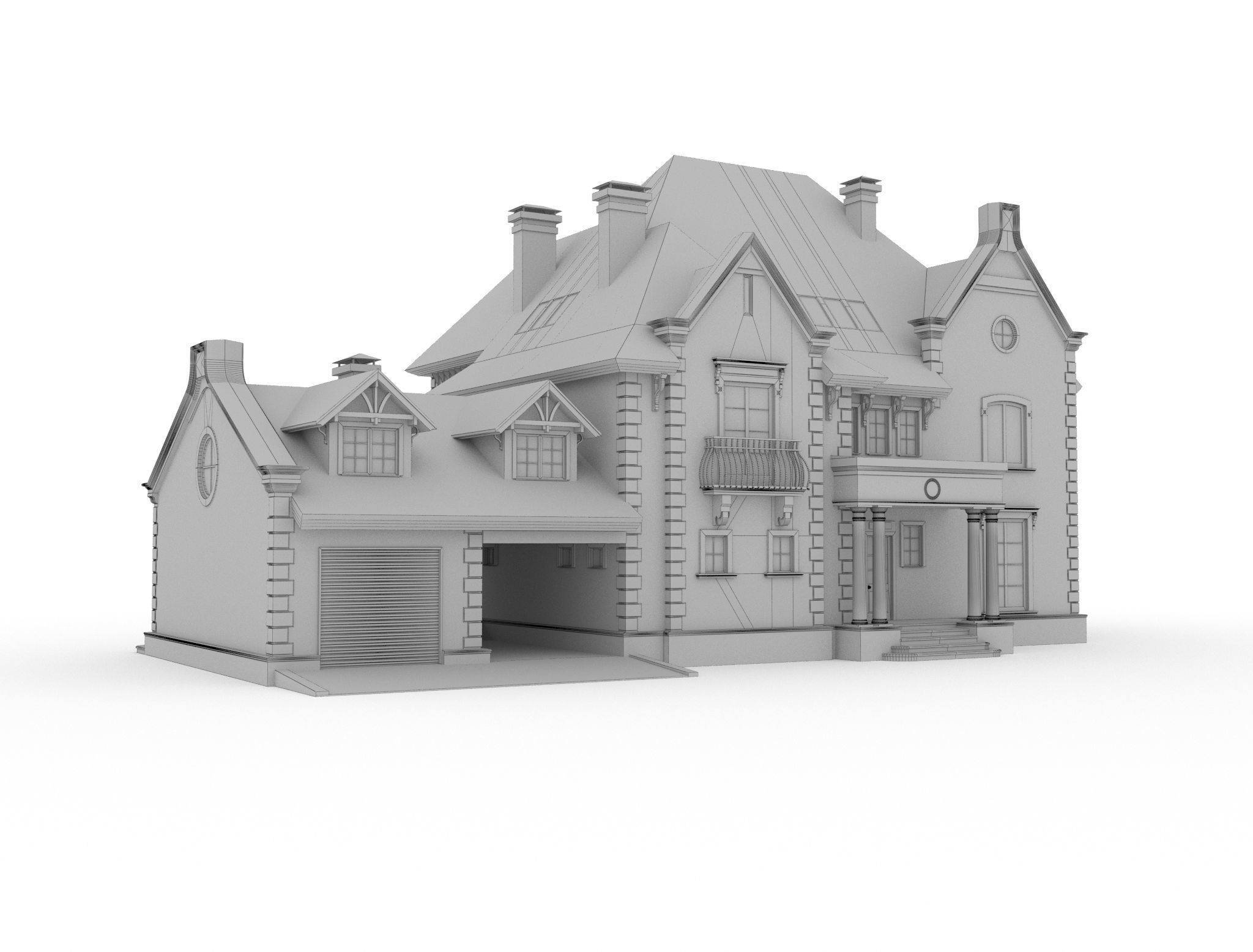 Private house 3D model_3