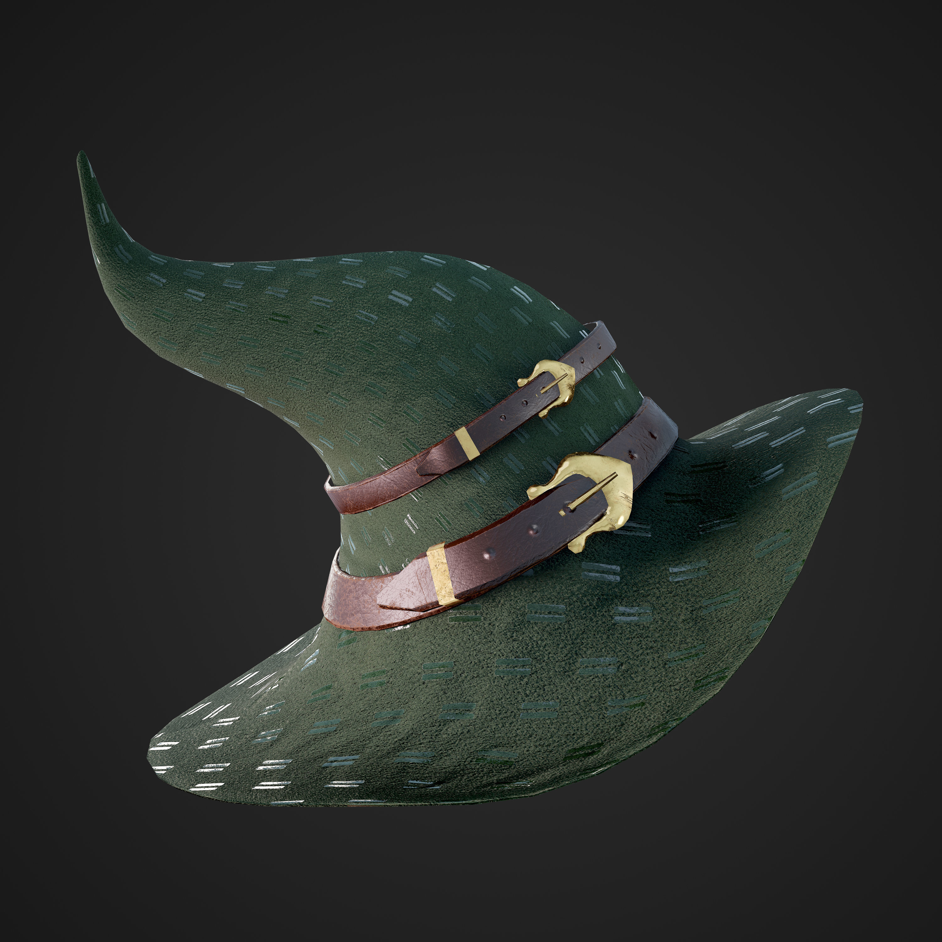 Witch - Game Ready Low-poly 3D model_42