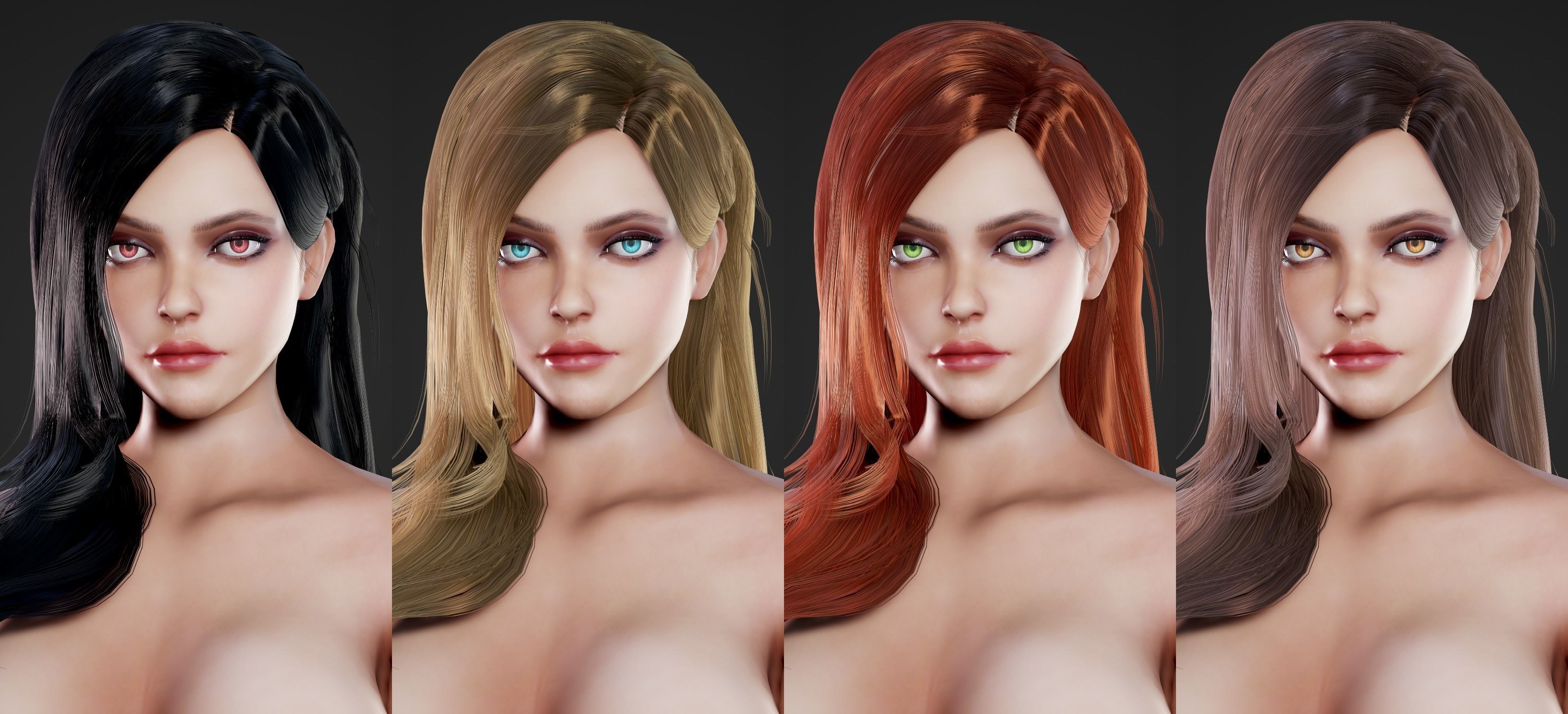 Witch - Game Ready Low-poly 3D model_44