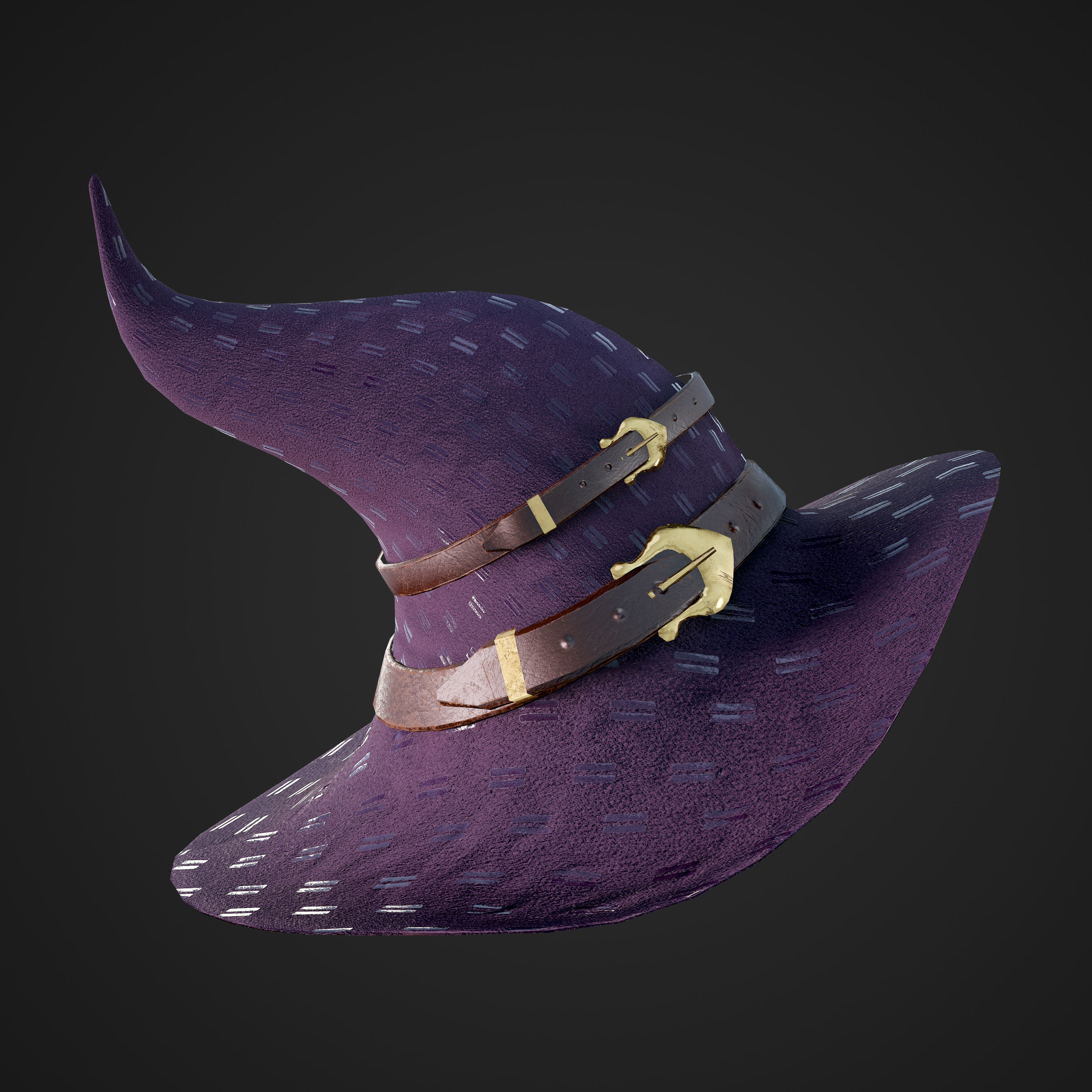 Witch - Game Ready Low-poly 3D model_43