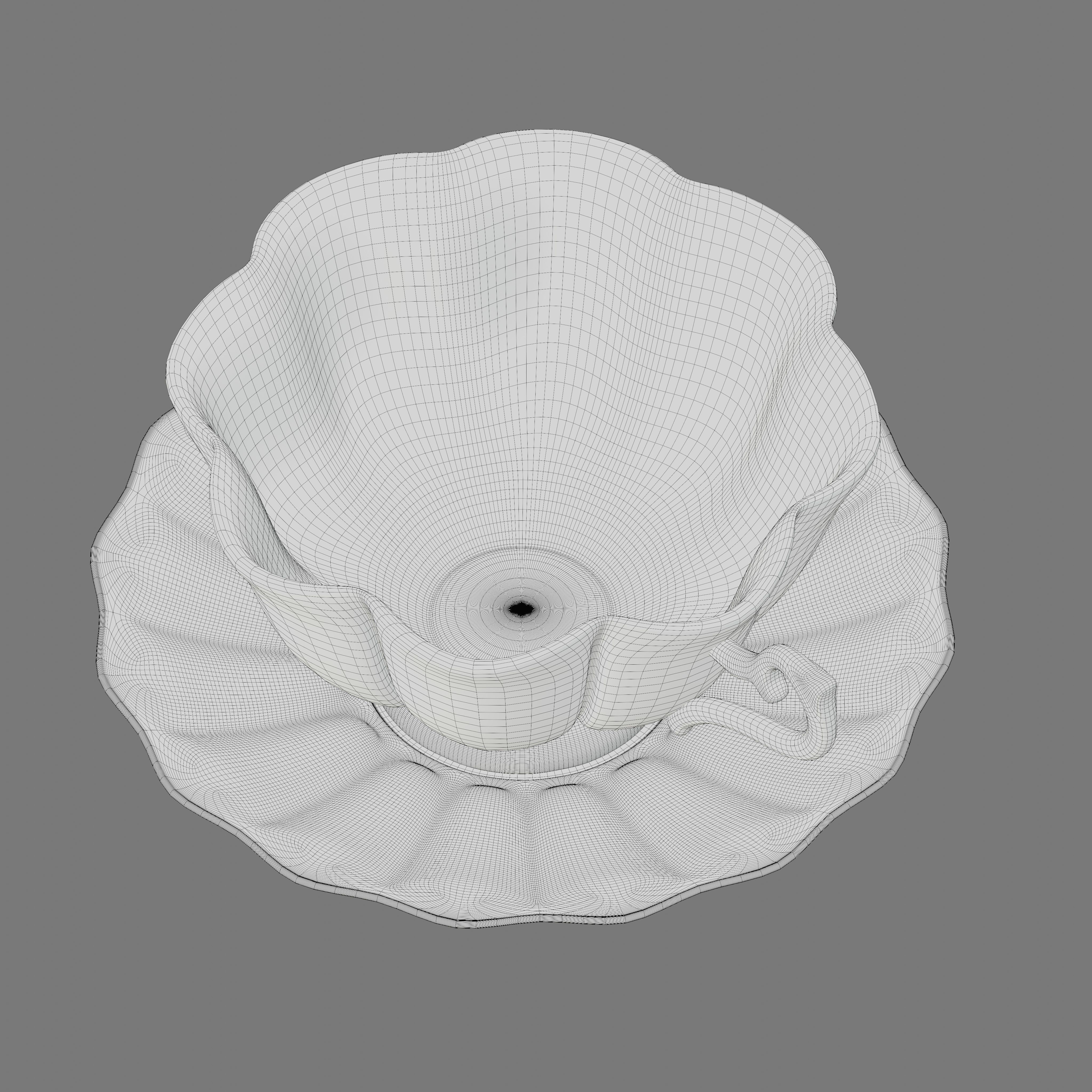 Vintage Royal Cup 3D model_5