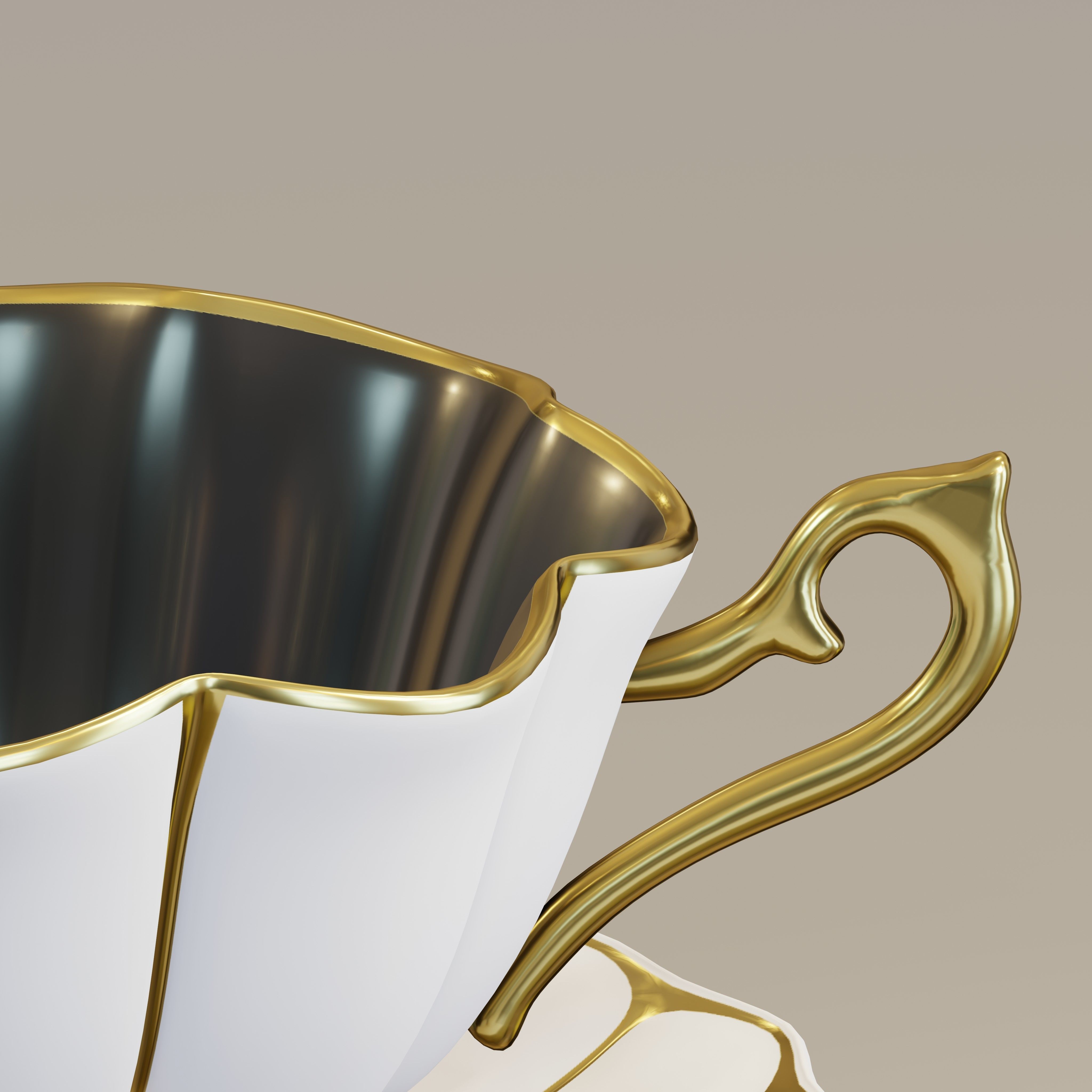 Vintage Royal Cup 3D model_2