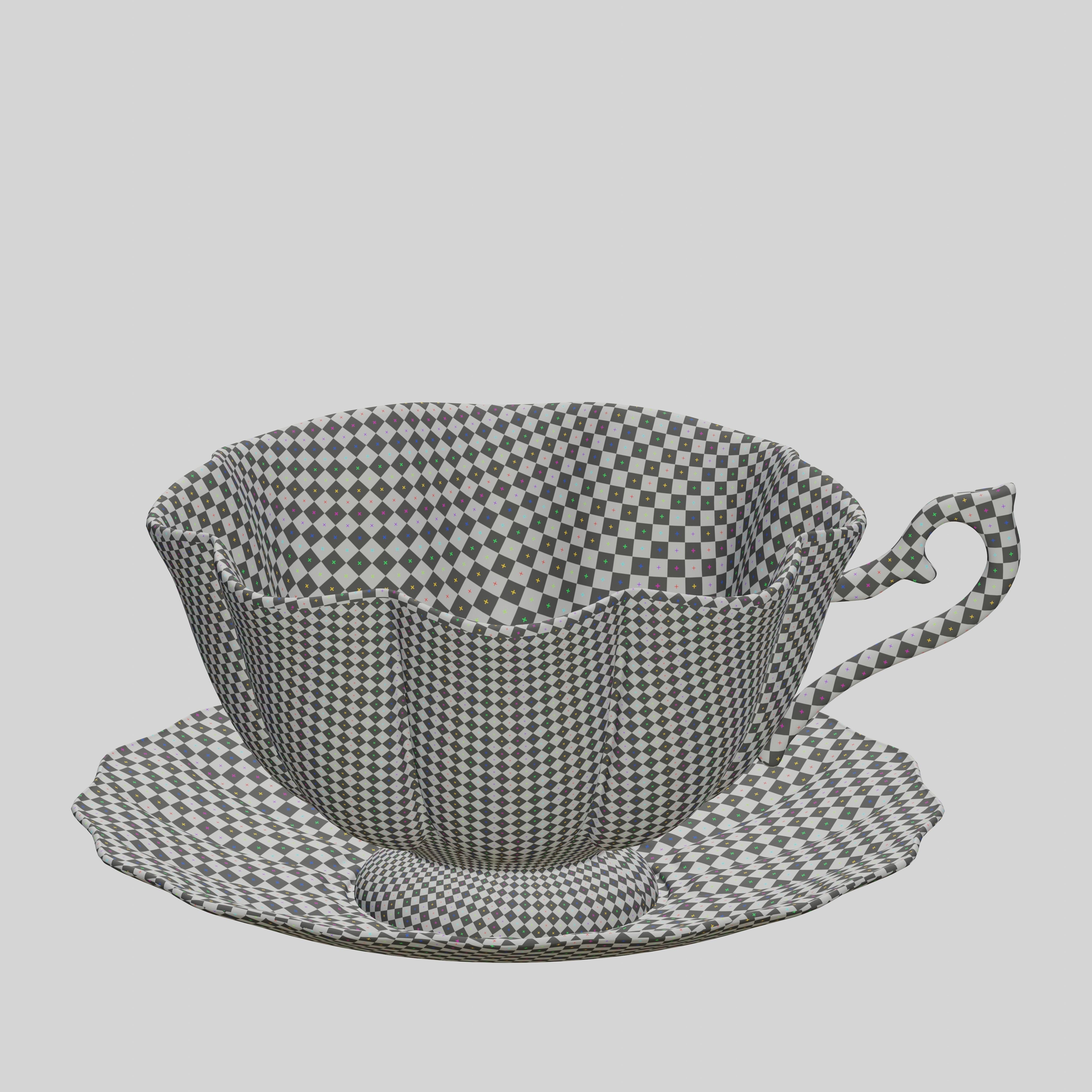 Vintage Royal Cup 3D model_8