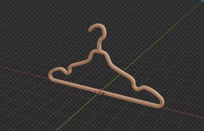 3D Model Clothes Hanger 3D model_0
