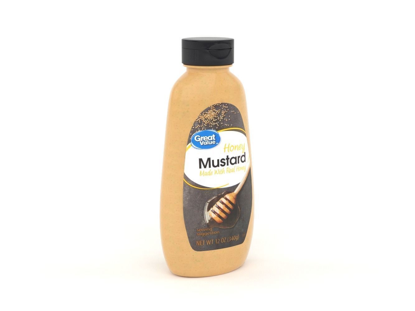Great Value Organic Dijon Mustard 3D model_3