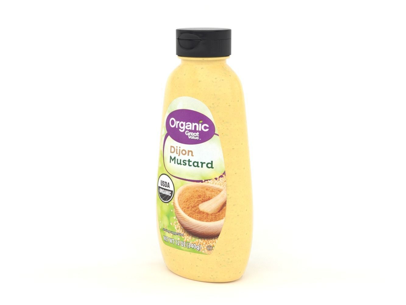 Great Value Organic Dijon Mustard 3D model_6