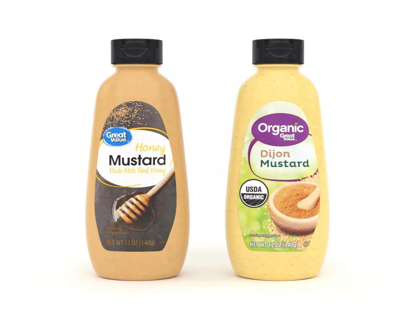 Great Value Organic Dijon Mustard 3D model_0