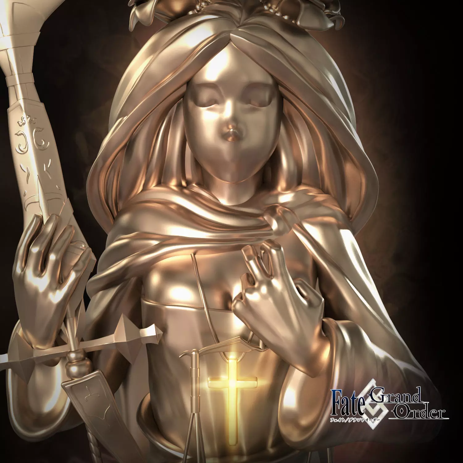 Fate GrandOrder Ruler Class Chess Piece 3D print model