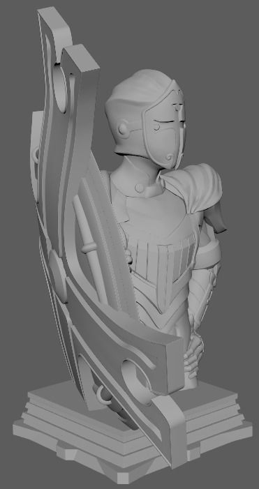 Fate GrandOrder Shielder Class Chess Piece 3D print model_9