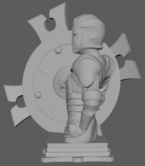 Fate GrandOrder Shielder Class Chess Piece 3D print model_4