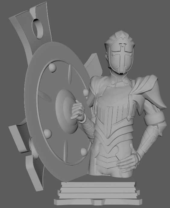 Fate GrandOrder Shielder Class Chess Piece 3D print model_6