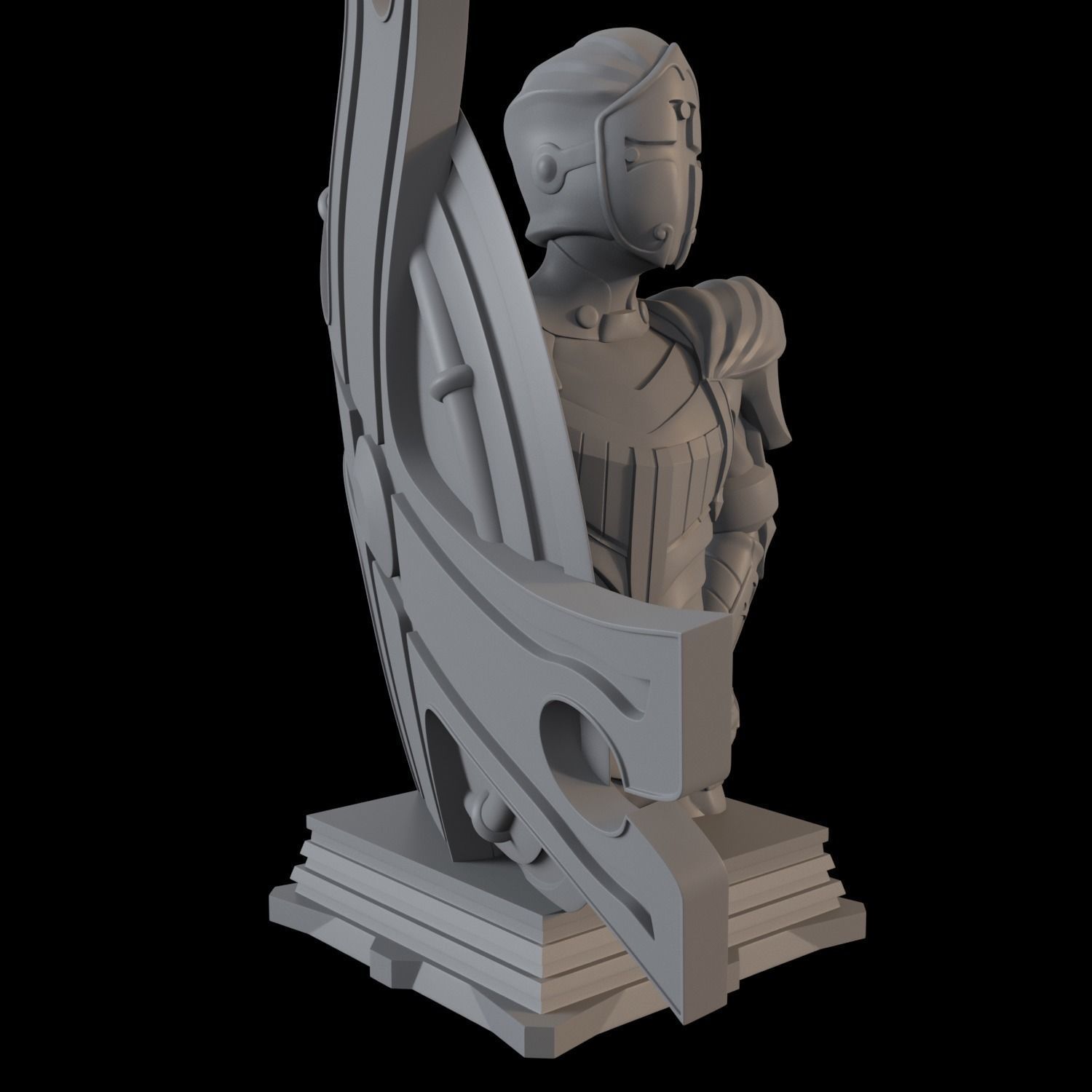 Fate GrandOrder Shielder Class Chess Piece 3D print model_3