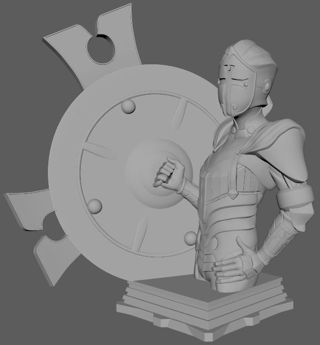 Fate GrandOrder Shielder Class Chess Piece 3D print model_12