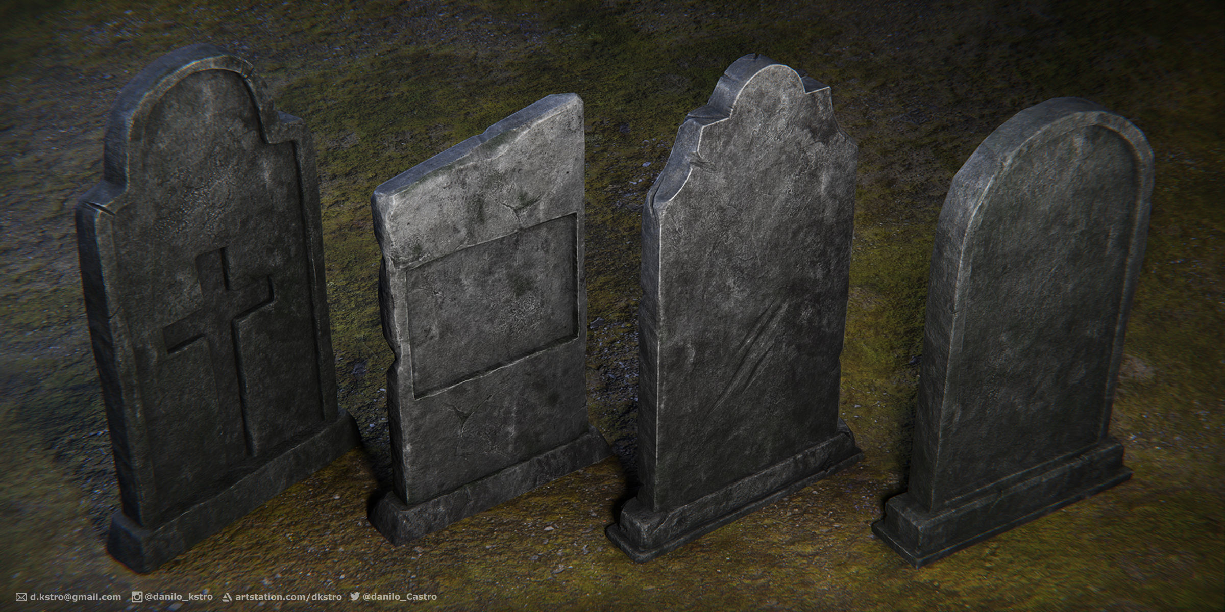 Halloween Package Low-poly 3D model_4