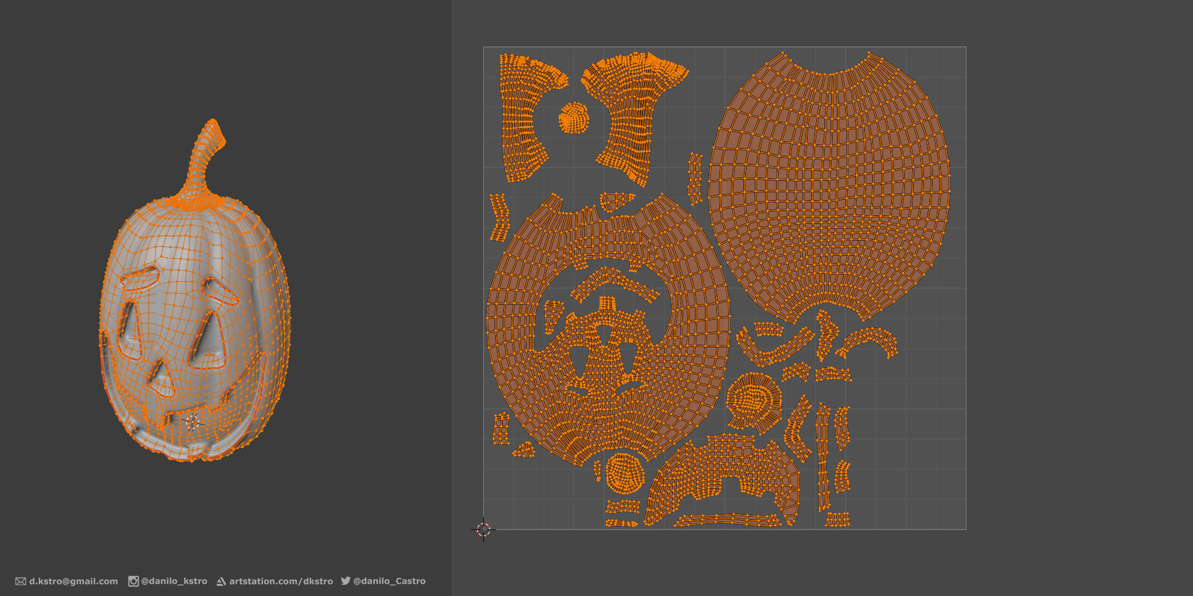 Halloween Package Low-poly 3D model_10