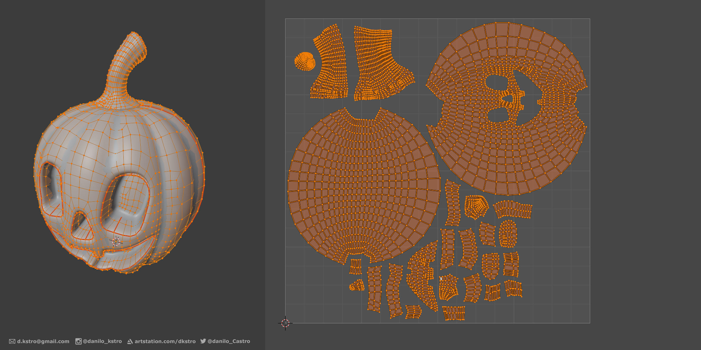 Halloween Package Low-poly 3D model_11