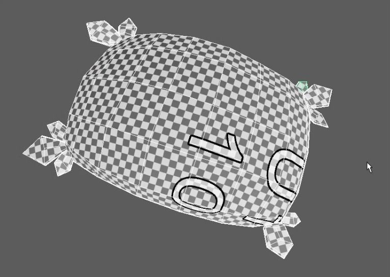 Leaf pillow 3D model_4