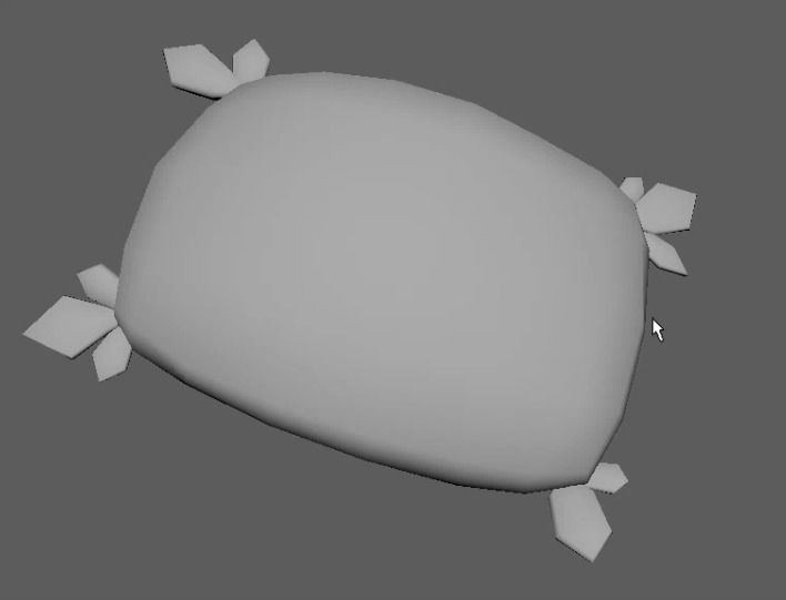 Leaf pillow 3D model_1